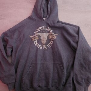 Gray Texas Graphic Hoodie